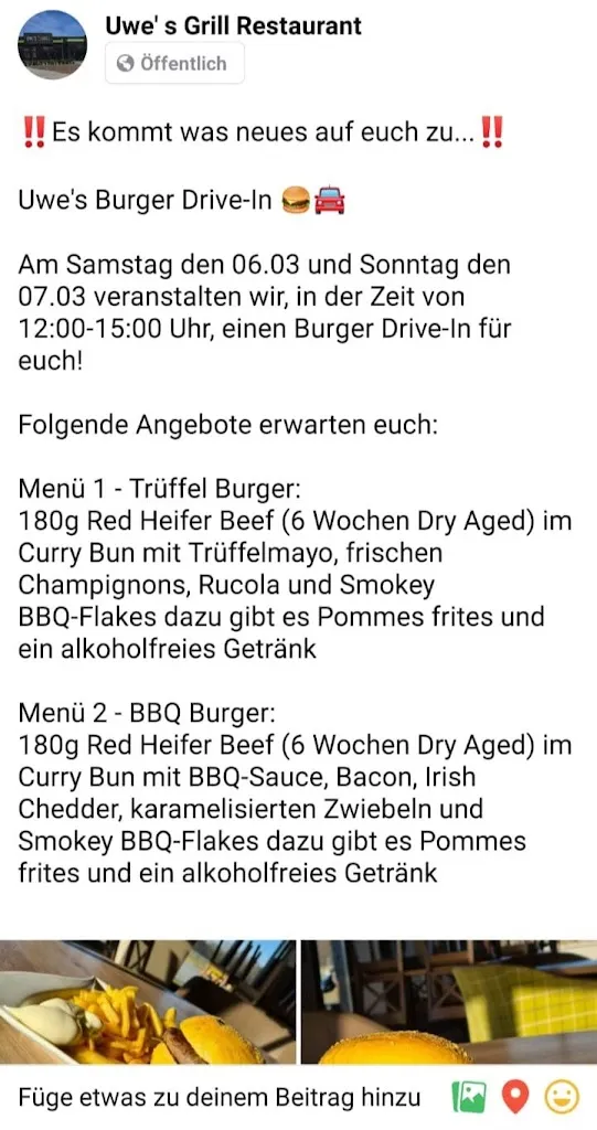 Menu_Uwe' s Grill-Restaurant, Papenburg_Papenburg_immagine_2