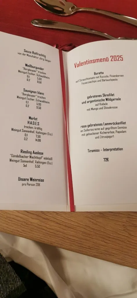 Menu_Restaurant & Hotel Wilder Mann_Aalen_image_1