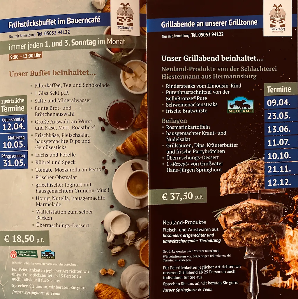 Menü_Ole Müllern Schün farmer's café _Faßberg_Bild_1