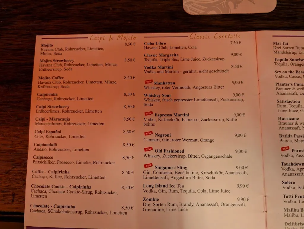 Menu_Restaurant & Cocktailbar Mojito Emden_Emden_image_1