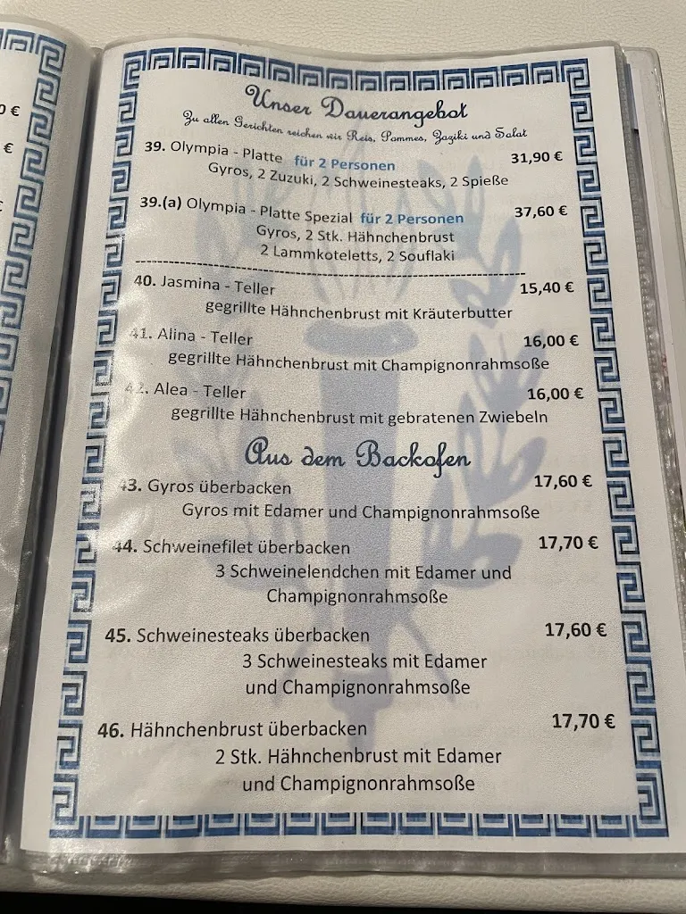 Menu_Olympia Restaurant_Emden_immagine_4