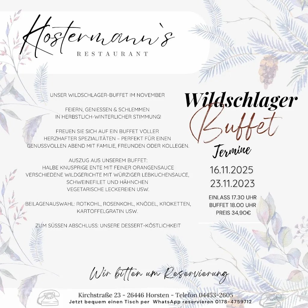 Menu_Klostermann‘s Restaurant Ostfriesischer Hof_Friedeburg_image_1