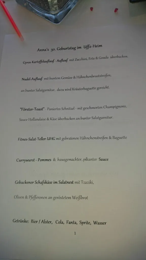 Menu_UHG Wilhelmshaven_Wilhelmshaven_immagine_1