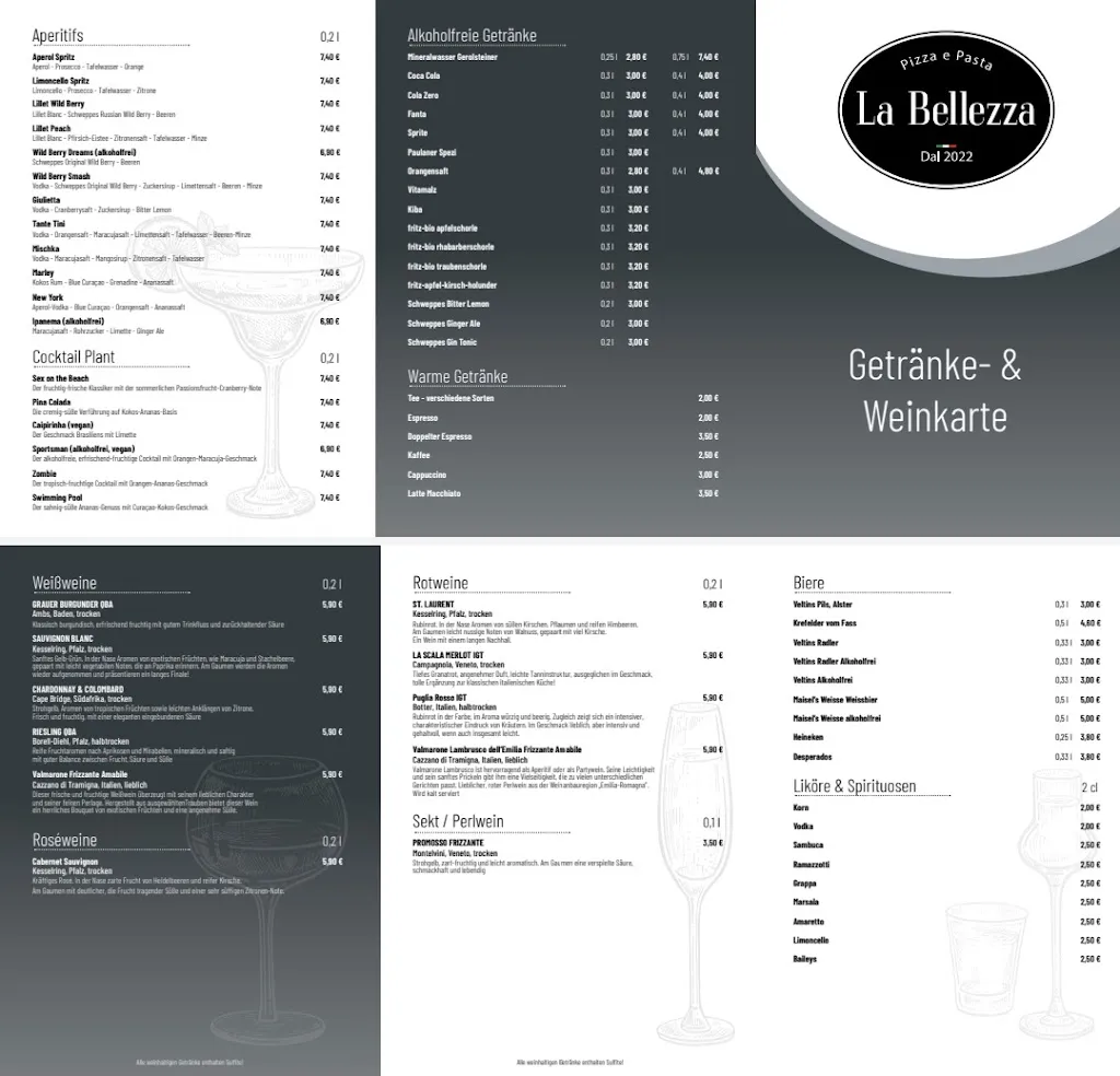 Menu_La Bellezza_Fürstenau_image_3