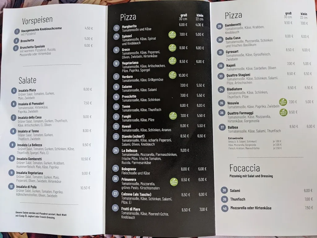 Menu_La Bellezza_Fürstenau_image_4