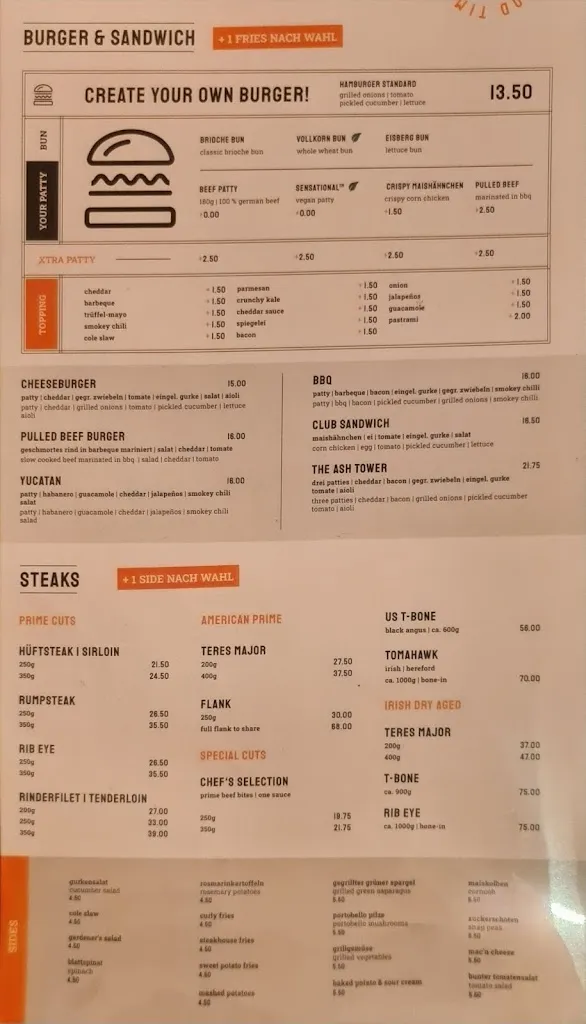 Menu_The ASH Essen_Essen_image_3