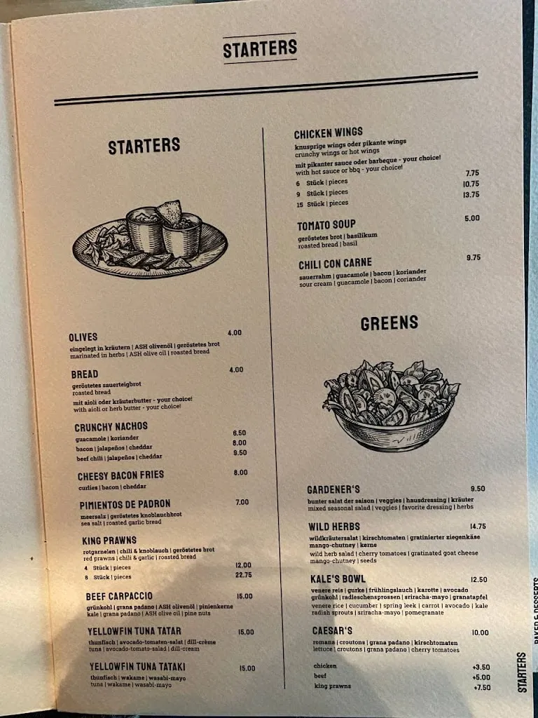 Menu_The ASH Essen_Essen_image_4