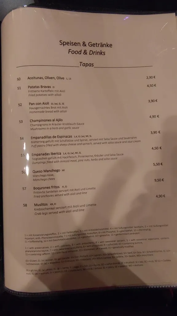 Menu_Restaurant Habana_Essen_immagine_1