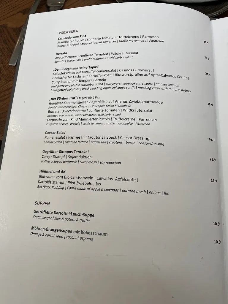 Menu_Casino Zollverein_Essen_immagine_3