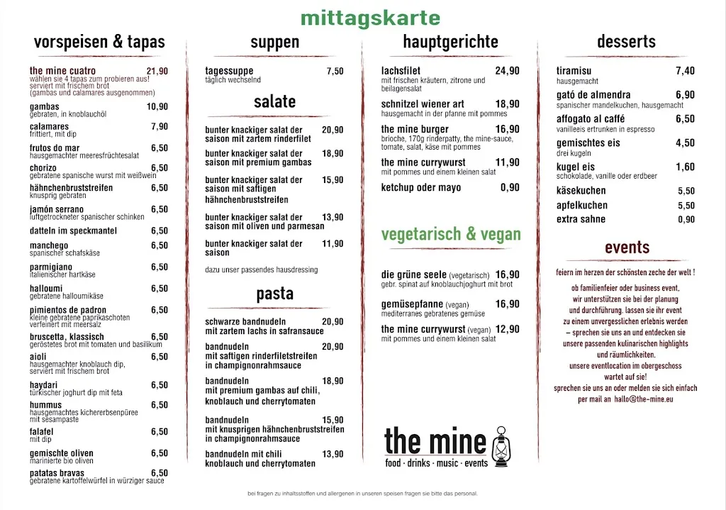 Menu_The Mine_Essen_image_2