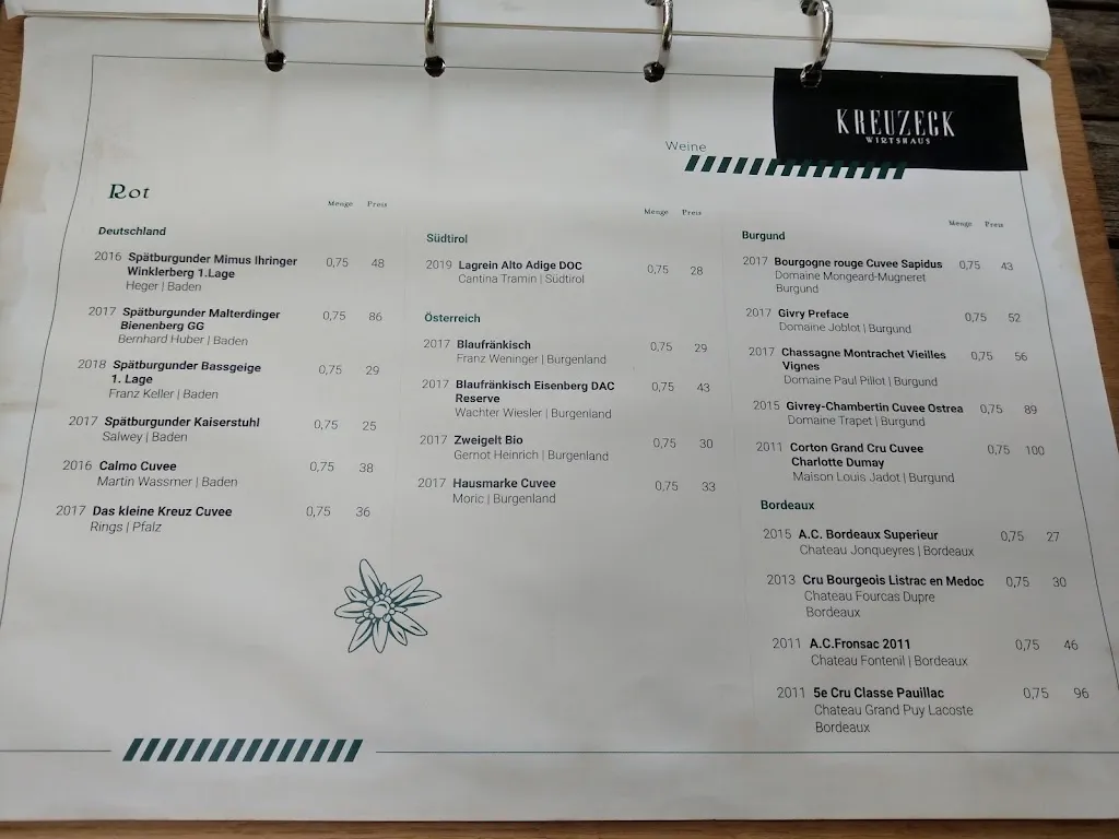 Menu_Kreuzeck Wirtshaus_Breisgau_image_3