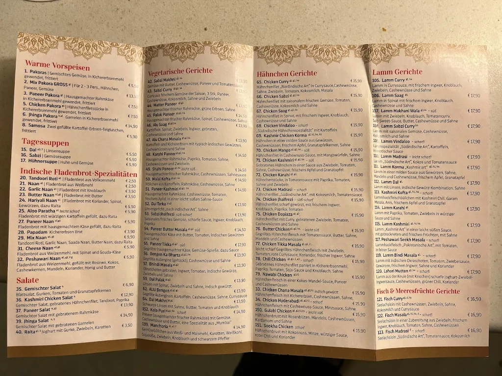 Menu_Kashmir Restaurant - Freiburg im Breisgau_Breisgau_image_1