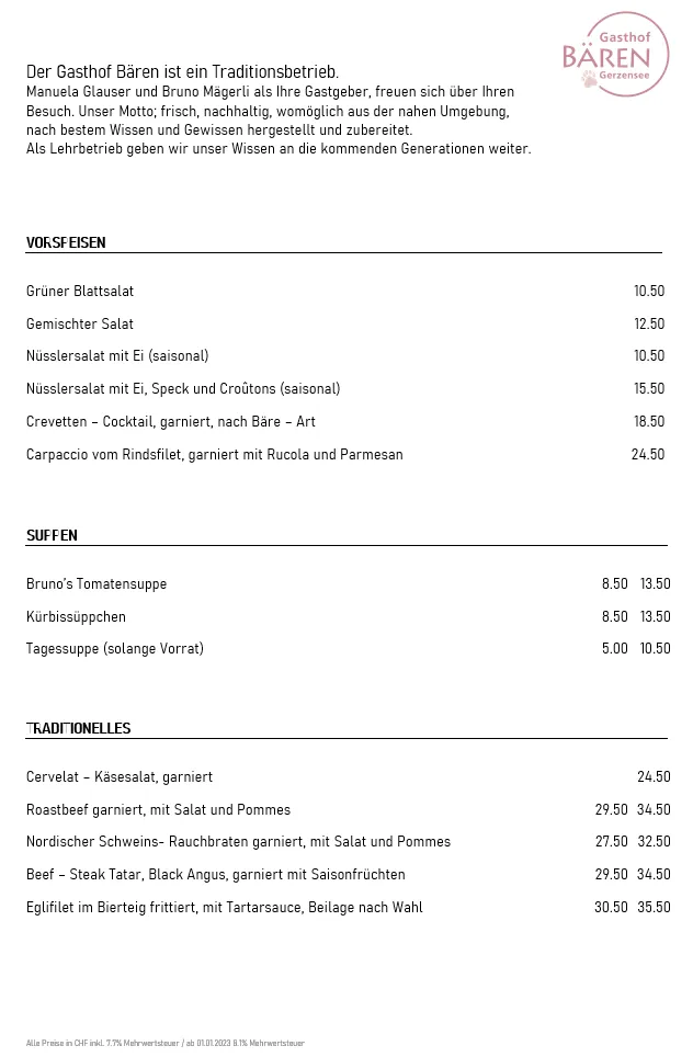 Menu_Gasthof Bären Gerzensee_Gerzensee_immagine_2