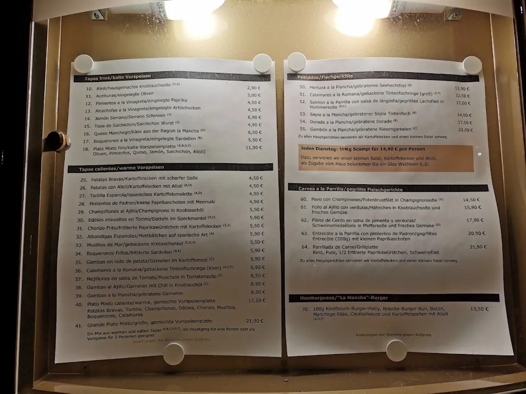 Menu_Restaurant La Mancha_Gehrden_immagine_3