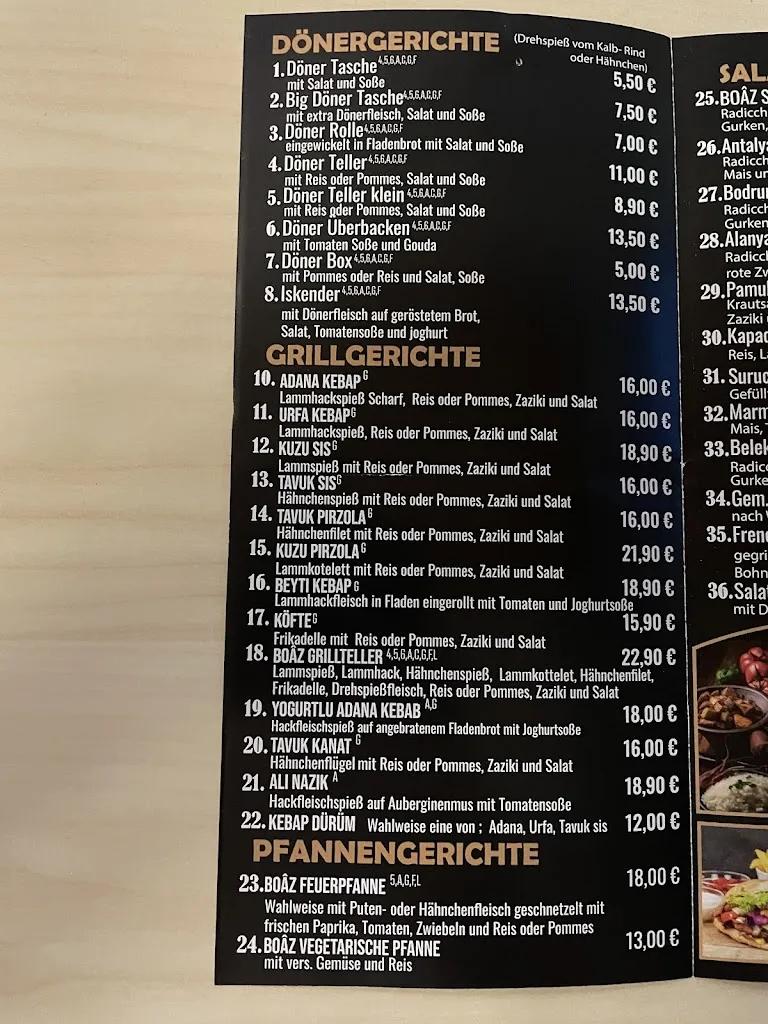 Menu_BOÂZ Gehrden - Türkische Spezialitäten_Gehrden_immagine_2