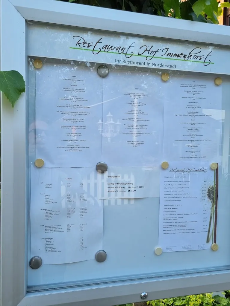 Menu_Restaurant Hof Immenhorst_Norderstedt_immagine_1