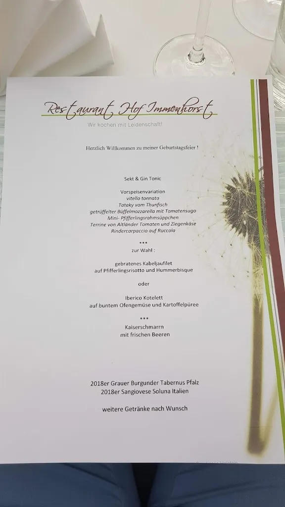 Menu_Restaurant Hof Immenhorst_Norderstedt_immagine_2