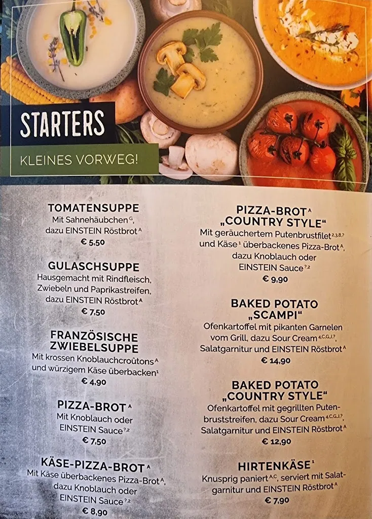 Menu_Bistro / Restaurant Einstein_Norderstedt_image_1
