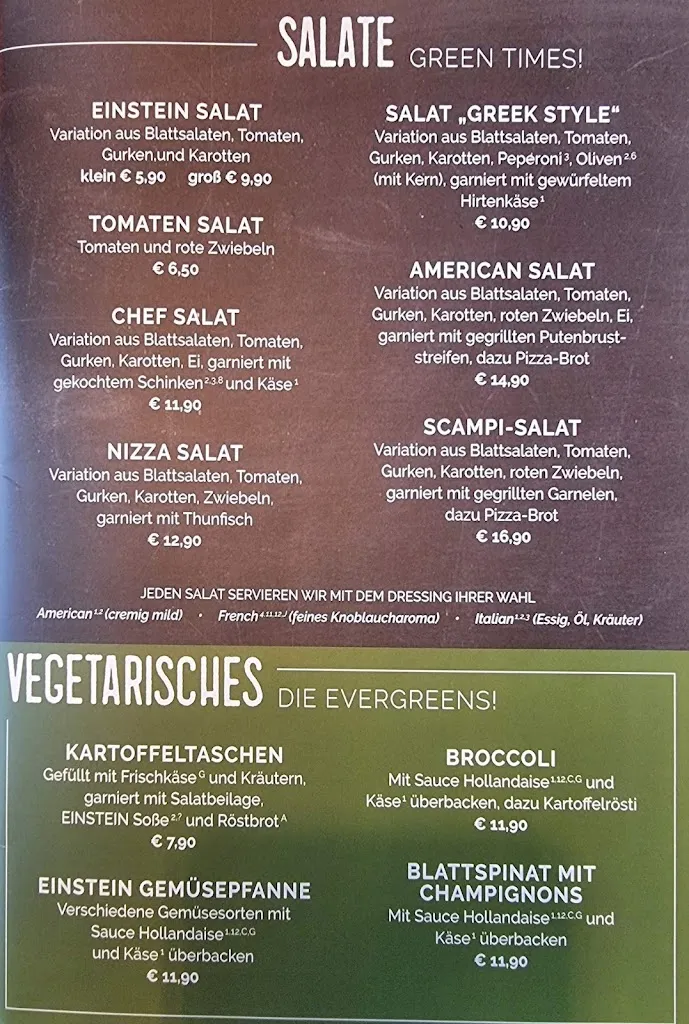 Menu_Bistro / Restaurant Einstein_Norderstedt_image_2