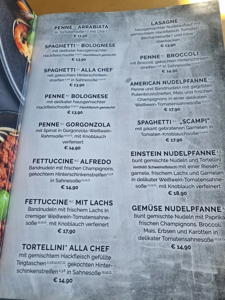 Menu_Bistro / Restaurant Einstein_Norderstedt_image_4