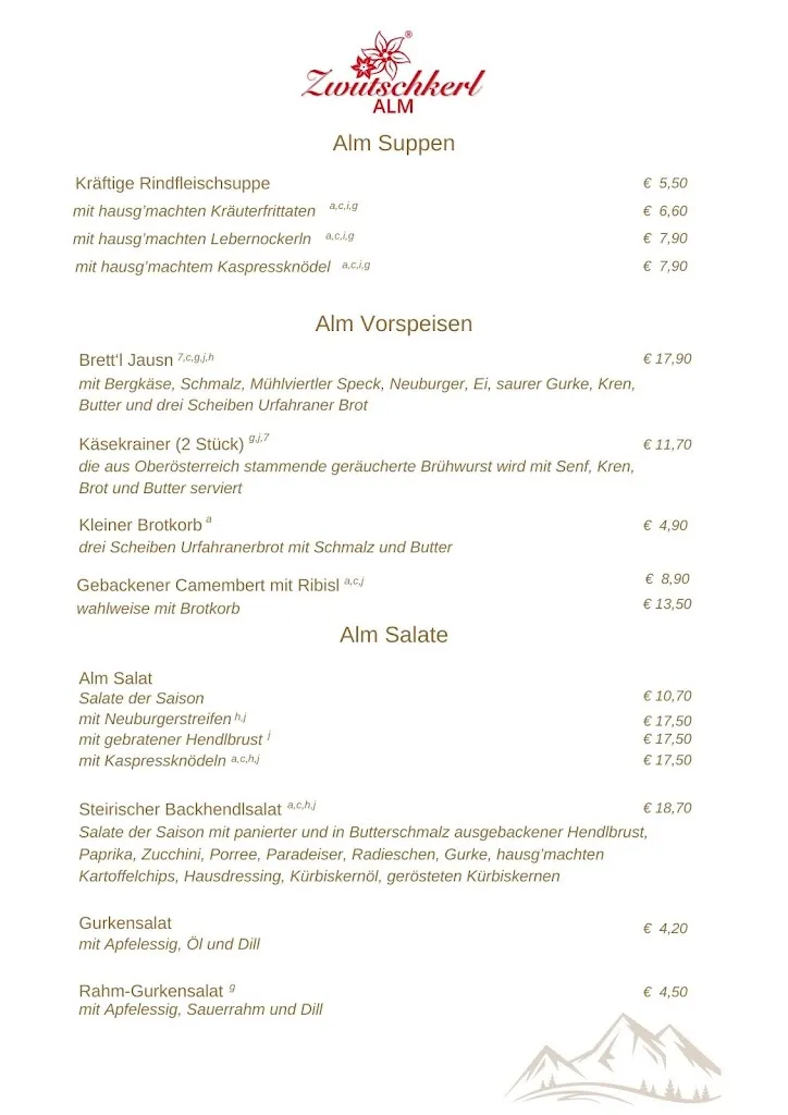 Menu_Zwutschkerl Alm, original östereichische Schmankerl_Norderstedt_image_2