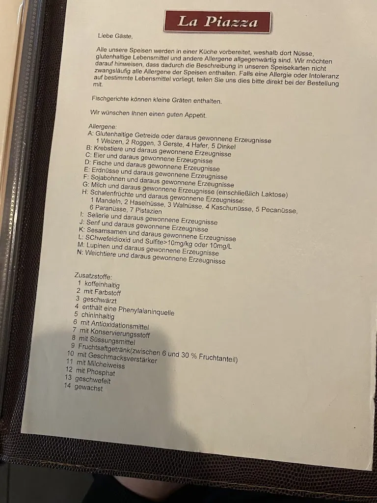 Menu_La Piazza_Norderstedt_immagine_3