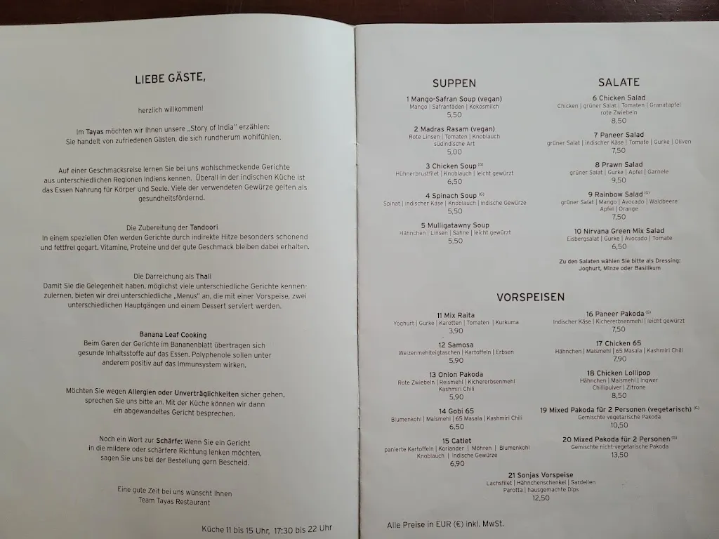 Menu_Tayas Restaurant & Bar_Göttingen_image_1