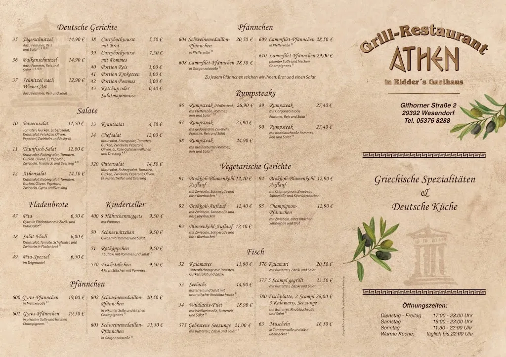 Menu_Grill-Restaurant Athen_Wesendorf_image_1