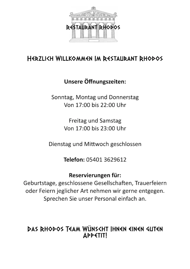 Menu_Restaurant Rhodos_Georgsmarienhütte_immagine_1