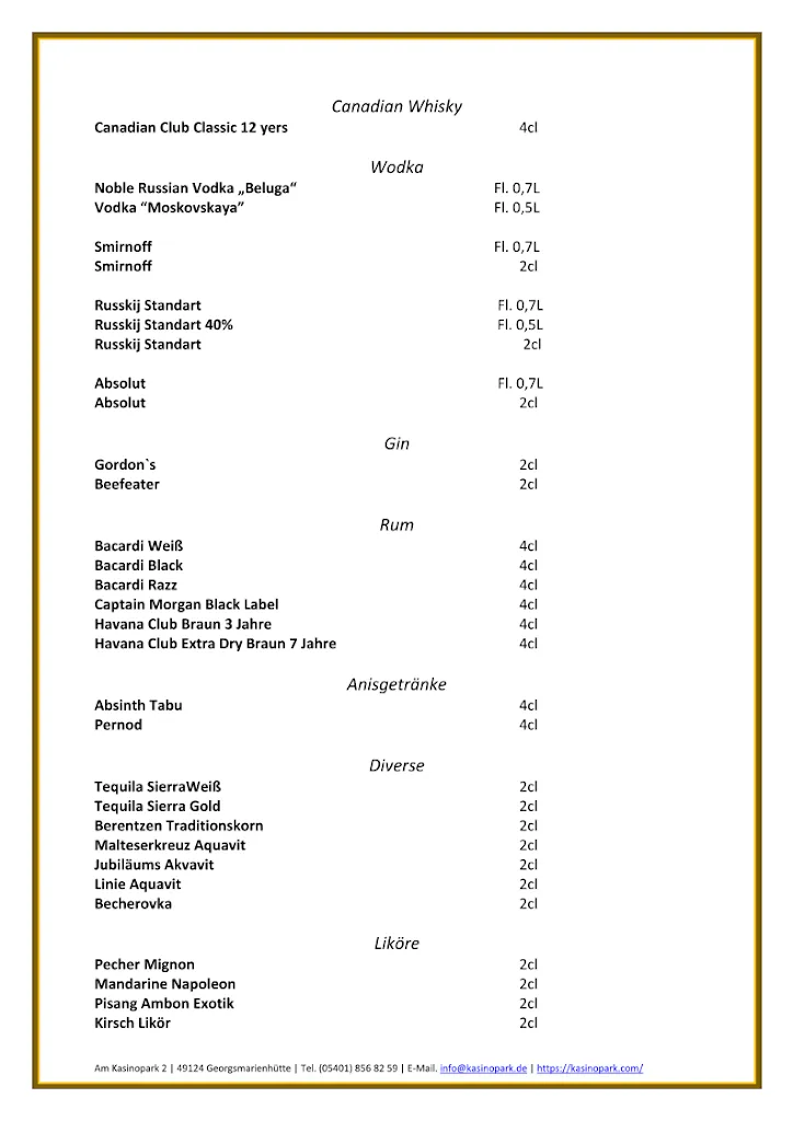 Menu_Restaurant, Tanzlokal, Hochzeitssaal & Dekoration am Kasinopark, Kreis Osnabrück_Georgsmarienhütte_image_3