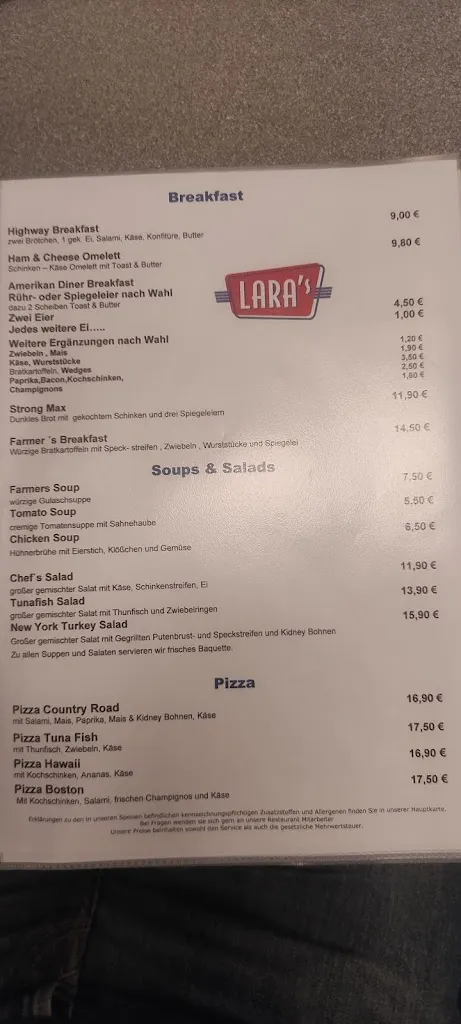 Menu_Lara's American Diner_Gyhum_image_1