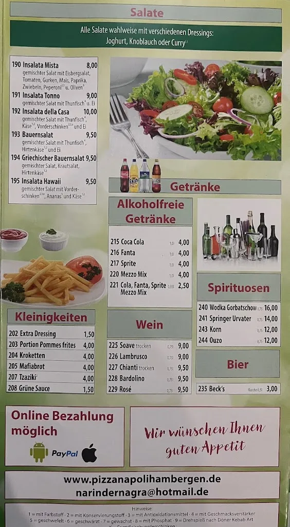 Menu_Napoli Pizza-Service_Hambergen_immagine_2