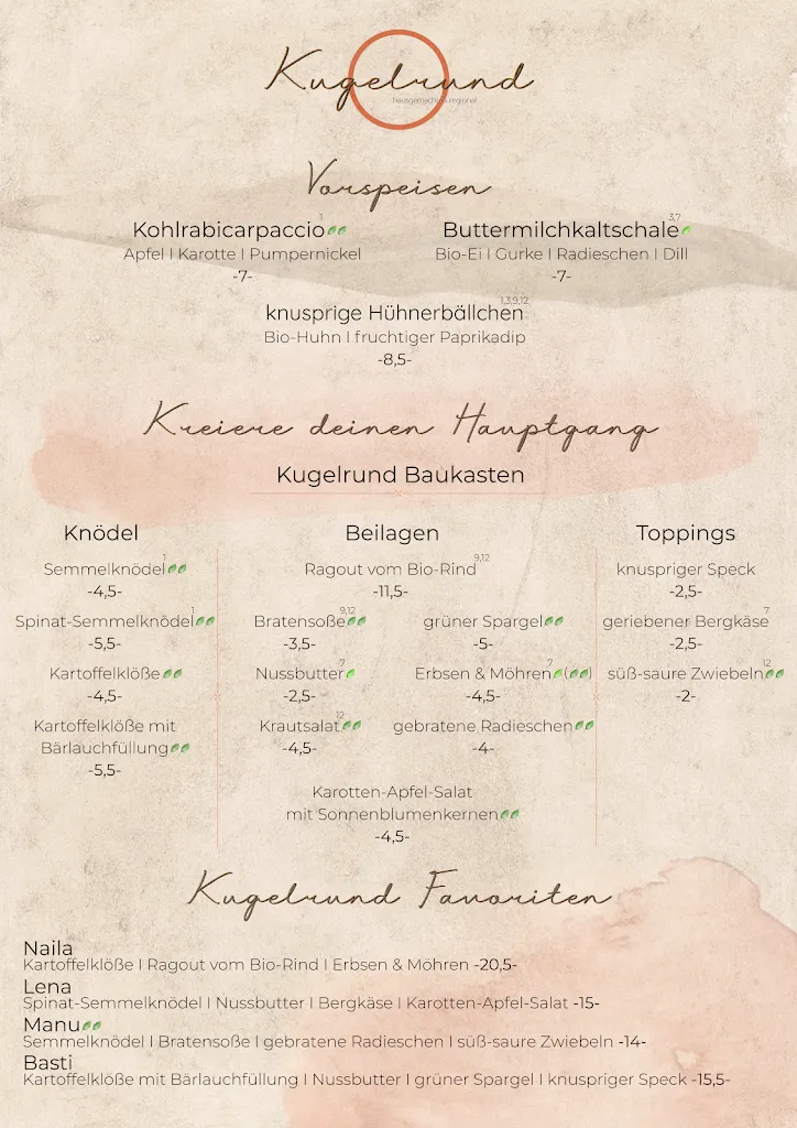 Menu_Restaurant Kugelrund, Hausgemacht & Regional_Hameln_imagen_1