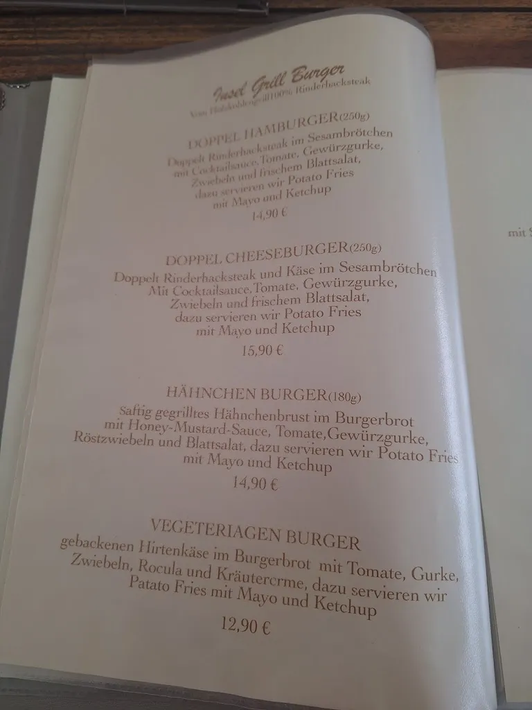 Menü_Die Insel Restaurant_Hameln_Bild_2