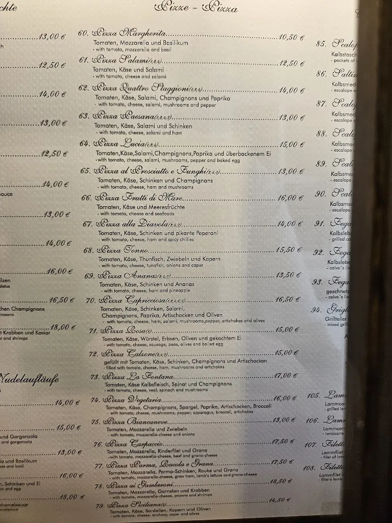 Menu_Restaurant La Fontana_Hameln_image_2