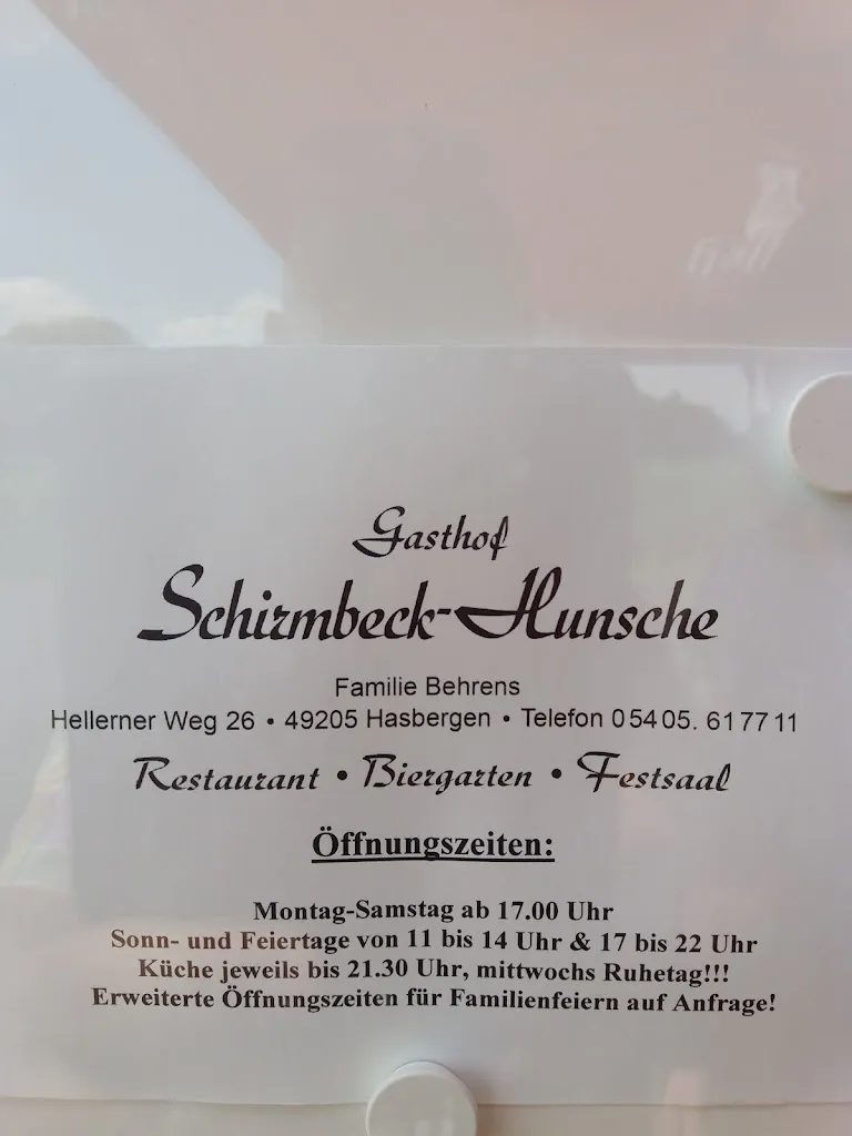 Menu_Gasthof Schirmbeck-Hunsche_Hasbergen_immagine_2