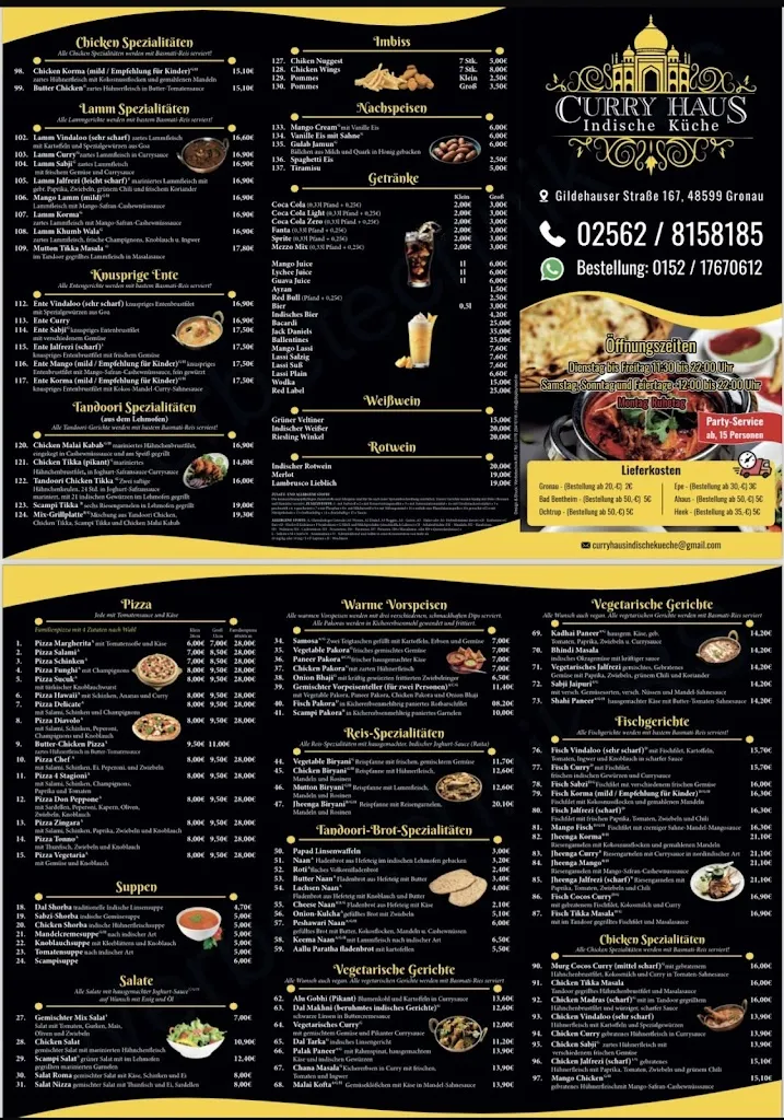 Menu_Hare Krishna Restaurant - Curry Haus, Indische Küche__immagine_1