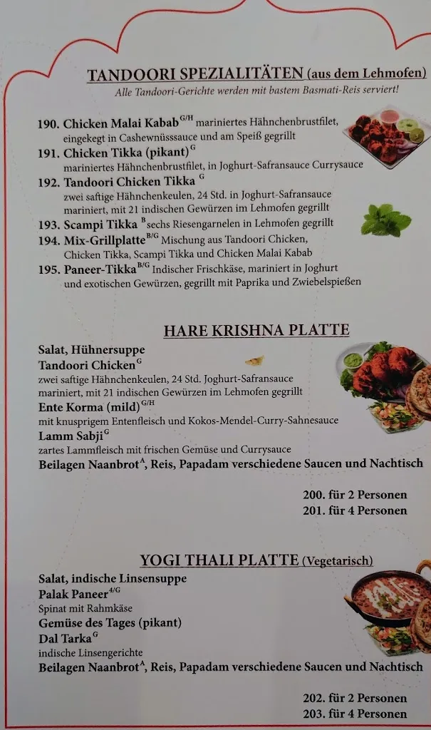 Menu_Hare Krishna Restaurant - Curry Haus, Indische Küche__immagine_4