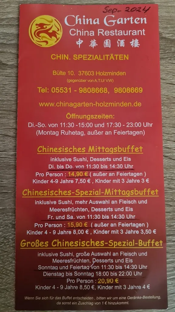 Menu_China Garten_Holzminden_immagine_1