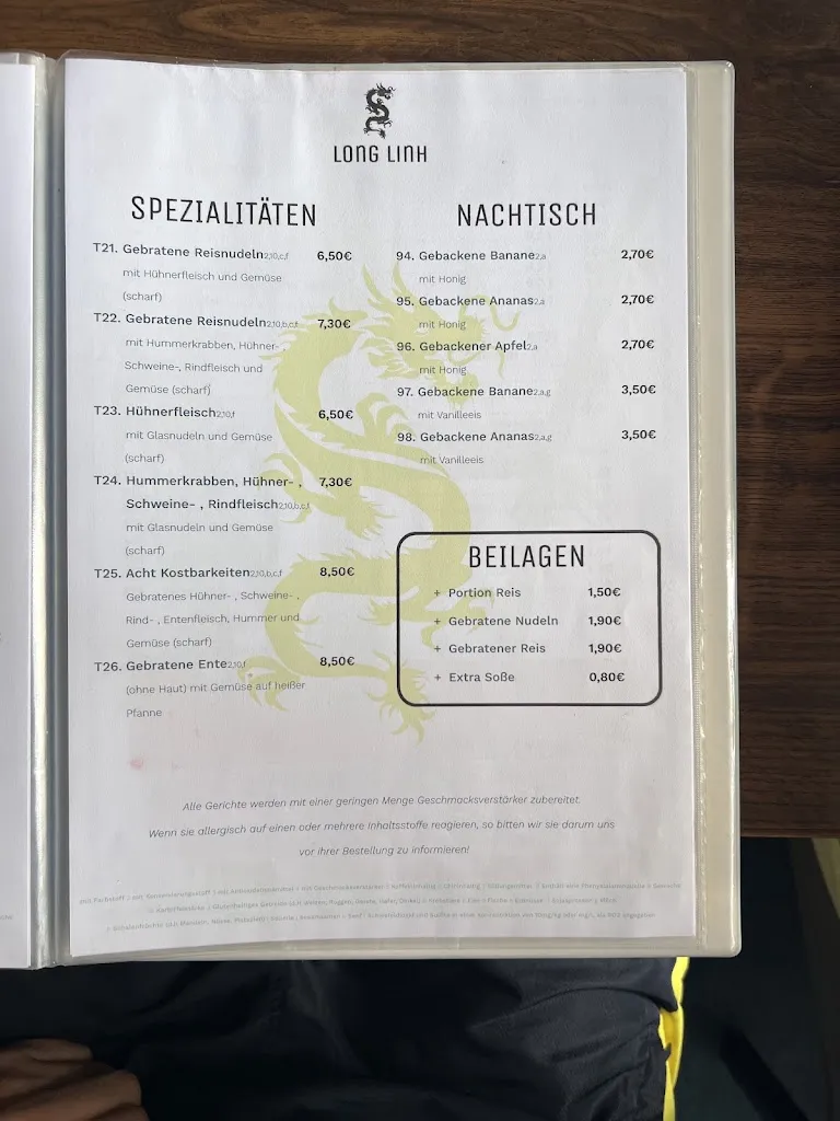 Menu_China-Thai Bistro Long Linh_Holzminden_image_1