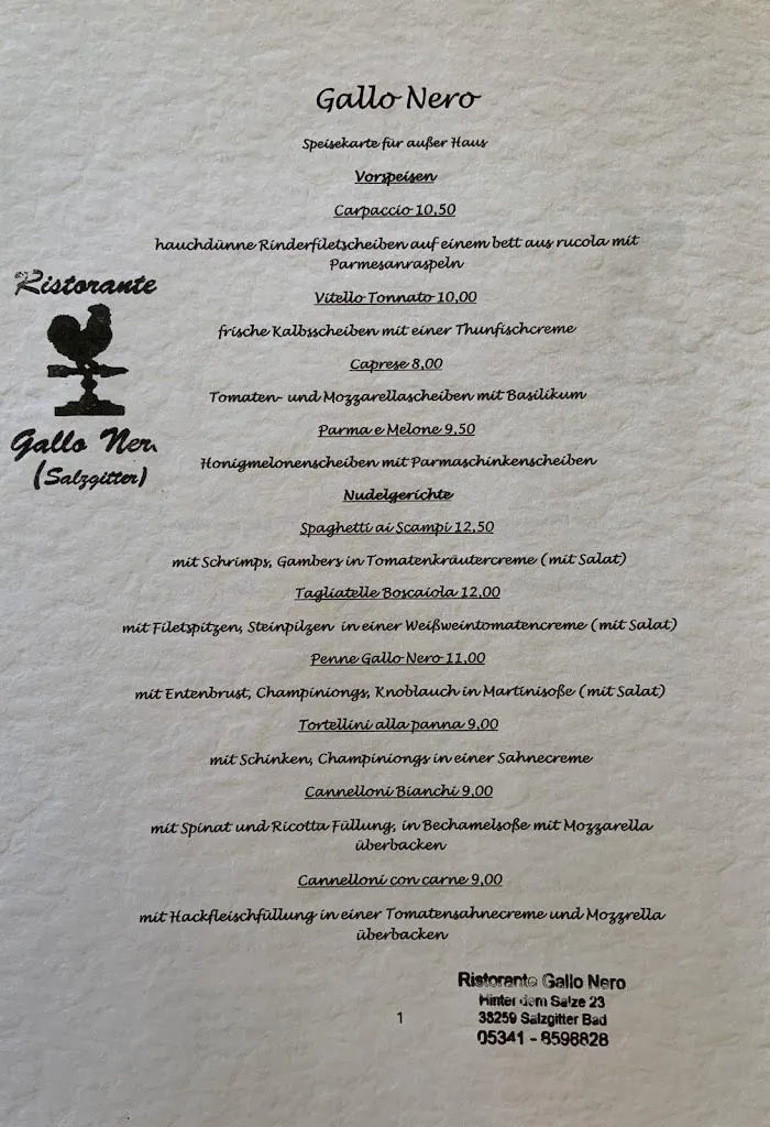 Menü_Ristorante Gallo Nero_Salzgitter_Bild_2