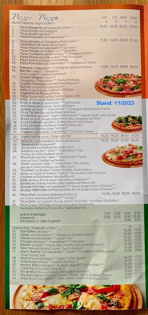 Menu_Taj Mahal Restaurant & Pizzaservice_Heidenau_image_1