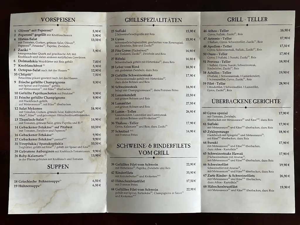 Menü_ATHOS Heidenau_Heidenau_Bild_1