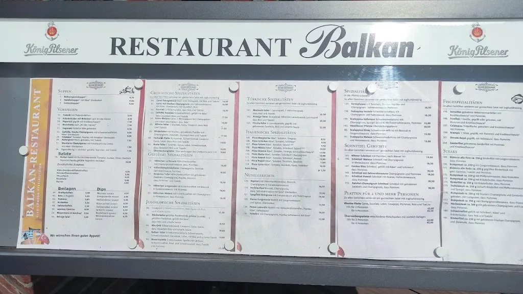 Menu_Balkan Restaurant Vier-Länder-Spezialitäten_Haselünne_immagine_1