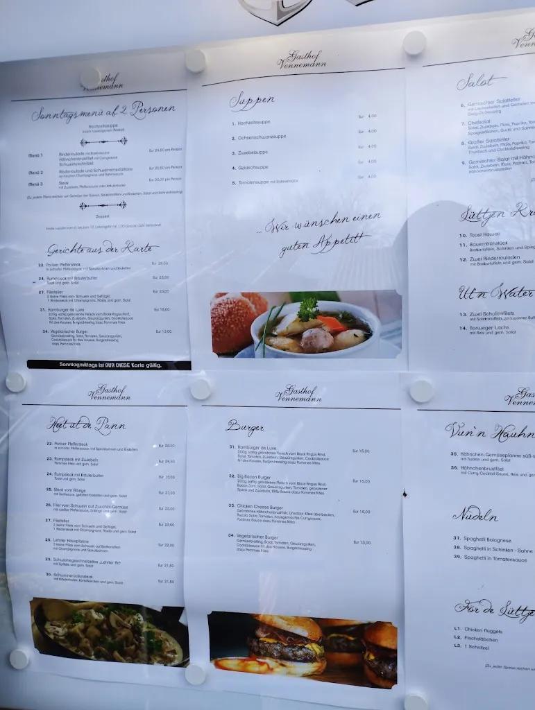 Menu_Gasthof Vennemann - Hubertus Vennemann_Haselünne_image_1