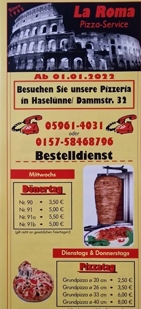 Menu_Pizzeria La Roma_Haselünne_image_4