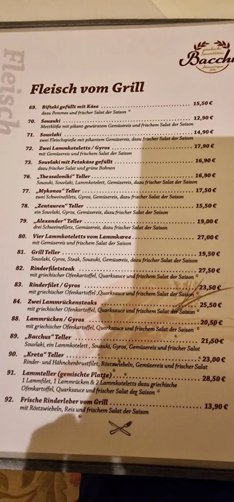 Menu_Restaurant Bacchus II Hemmingen_Hemmingen_image_1