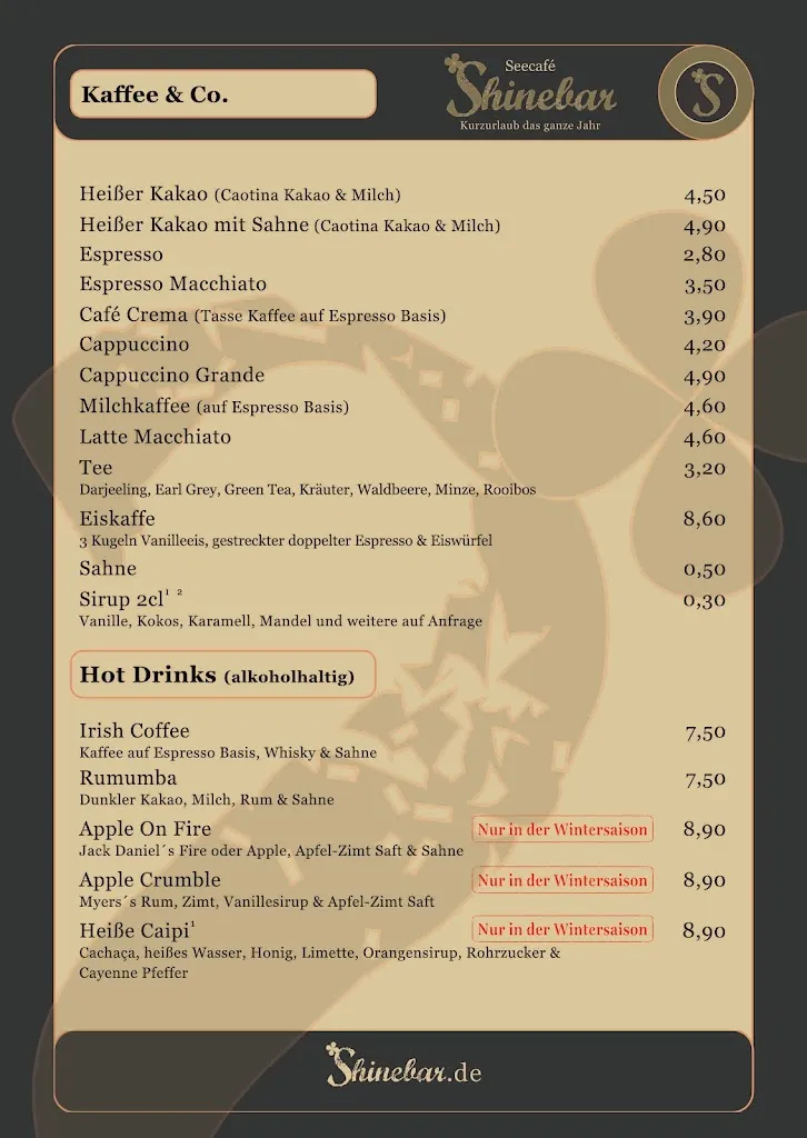 Menu_Seecafé Shinebar_Hemmingen_immagine_1