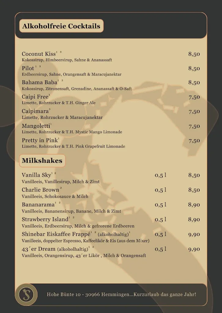 Menu_Seecafé Shinebar_Hemmingen_immagine_3
