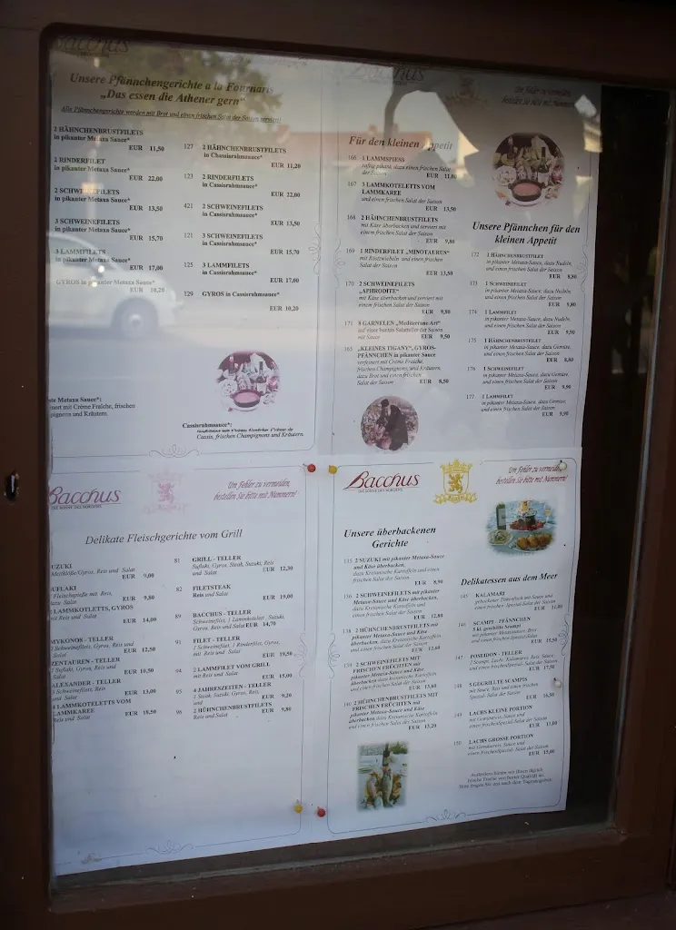 Menu_Bacchus 1 in Arnum / Hemmingen - 𝗴𝗿𝗶𝗲𝗰𝗵𝗶𝘀𝗰𝗵𝗲𝘀 𝗥𝗲𝘀𝘁𝗮𝘂𝗿𝗮𝗻𝘁_Hemmingen_immagine_2